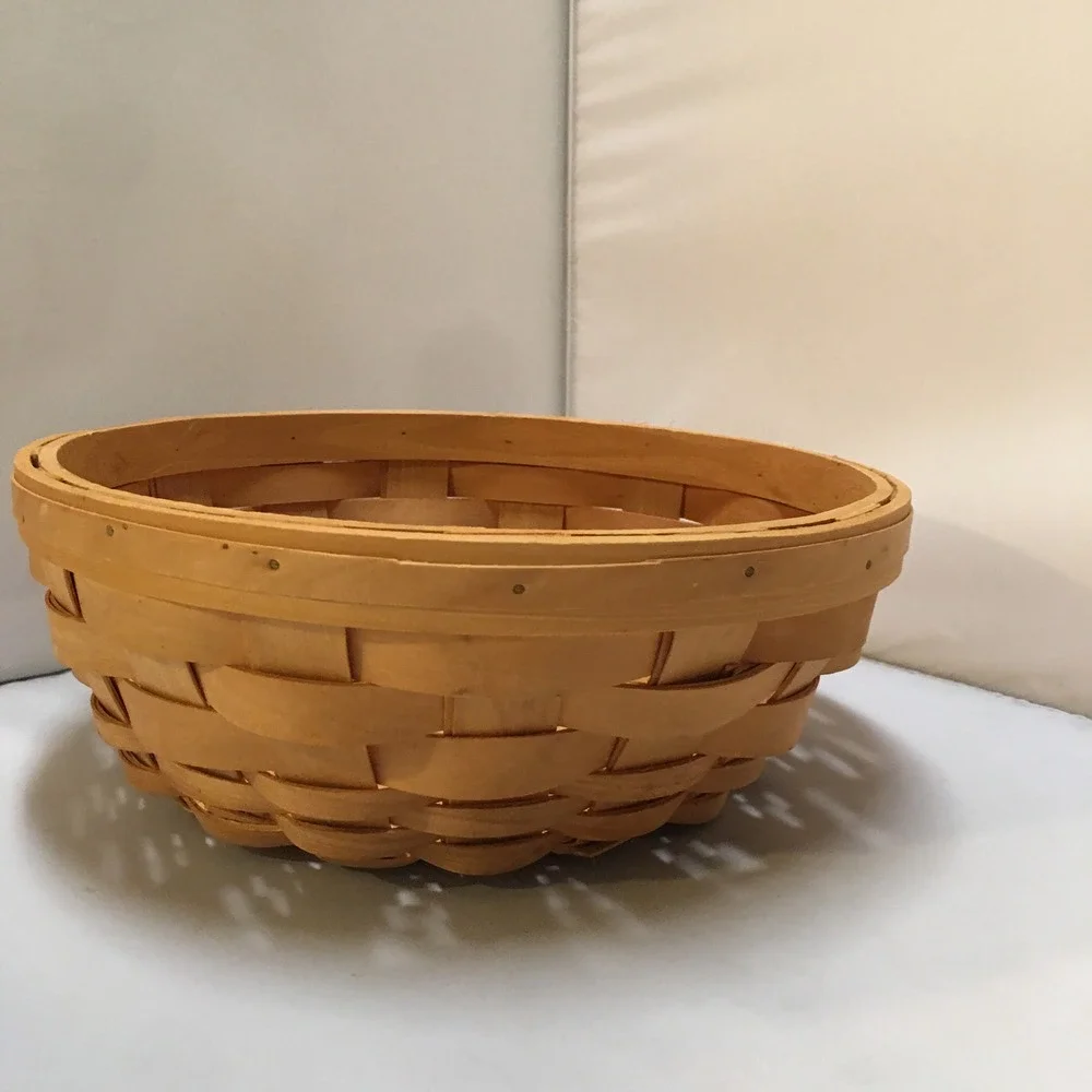 Woven Wood Basket Home Decor‎ 9.5